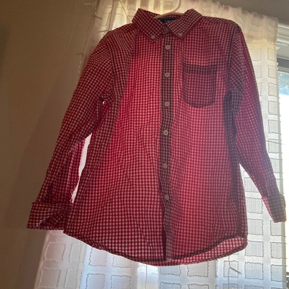 Boys button up long sleeve shirt!